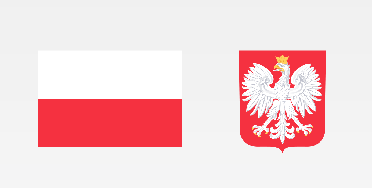 Flaga Godło